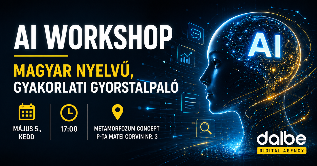 Gyakorlati AI Workshop Marosvásárhelyen – 2026. május 5.