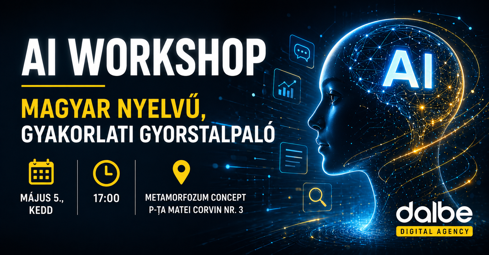 Gyakorlati AI Workshop Marosvásárhelyen – 2026. május 5.